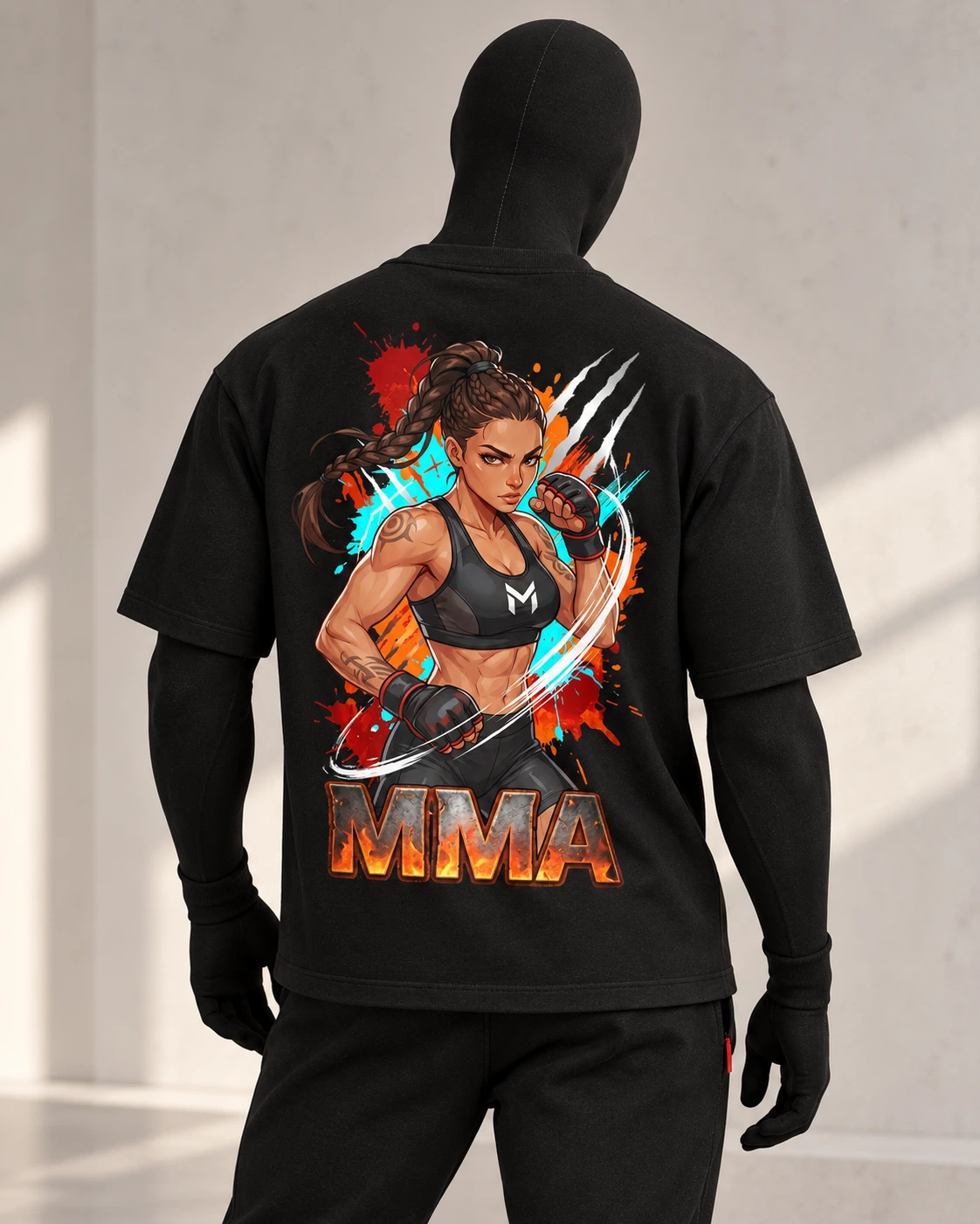 MMA · Fighters · Black · back