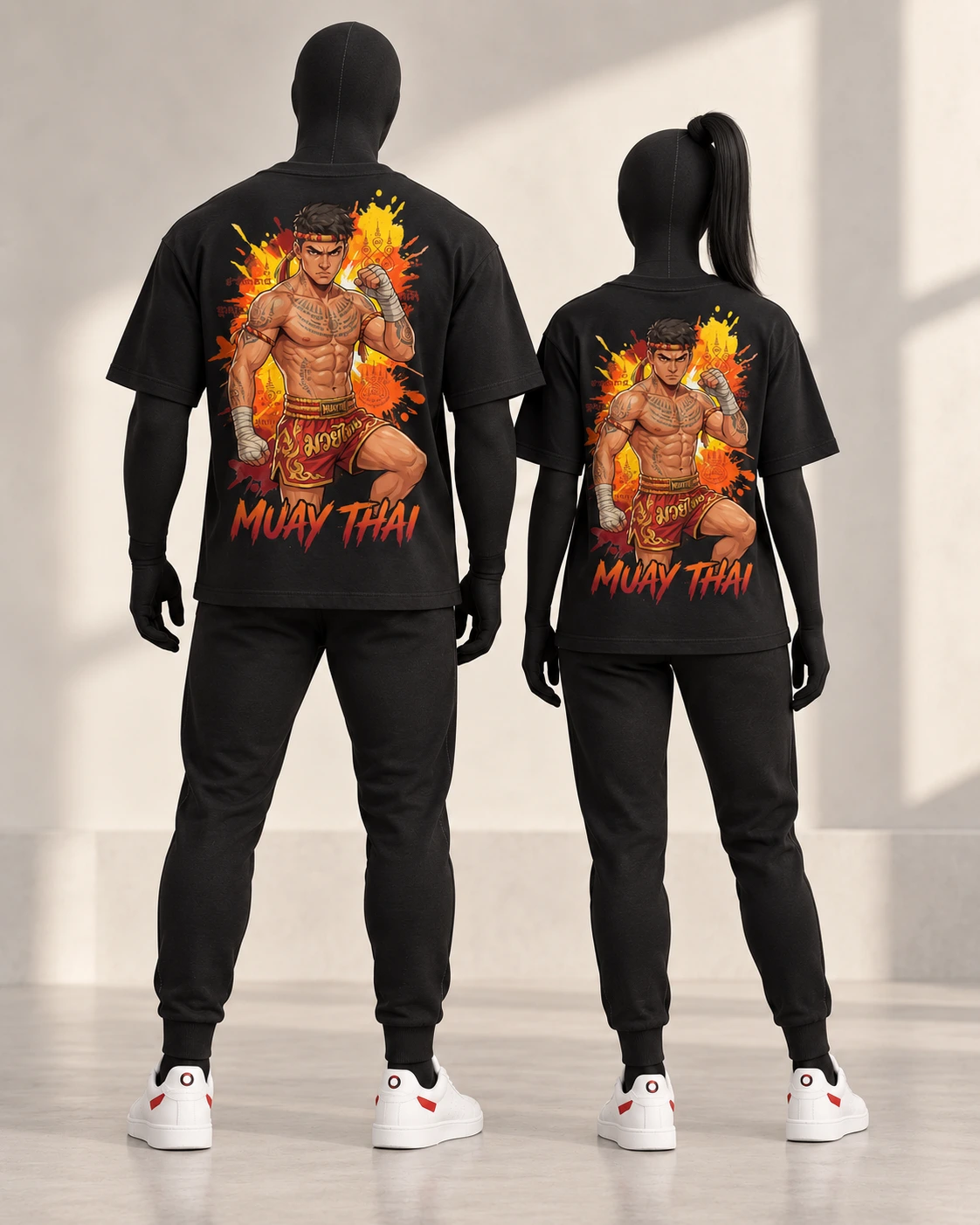 Muay Thai · Fighters · Black · back