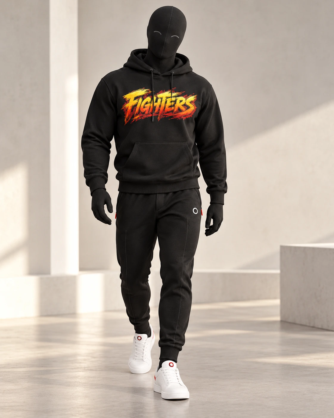 BJJ · Fighters Dark Series · Black · front
