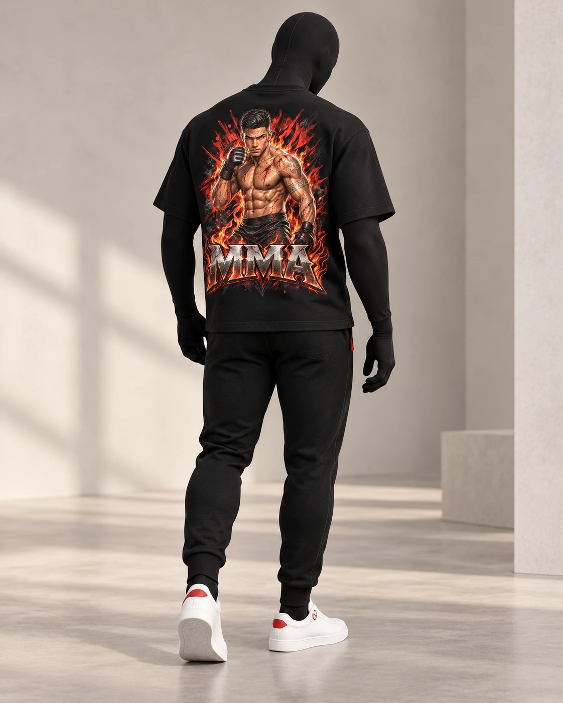 MMA · Fighters Dark Series · Black · back