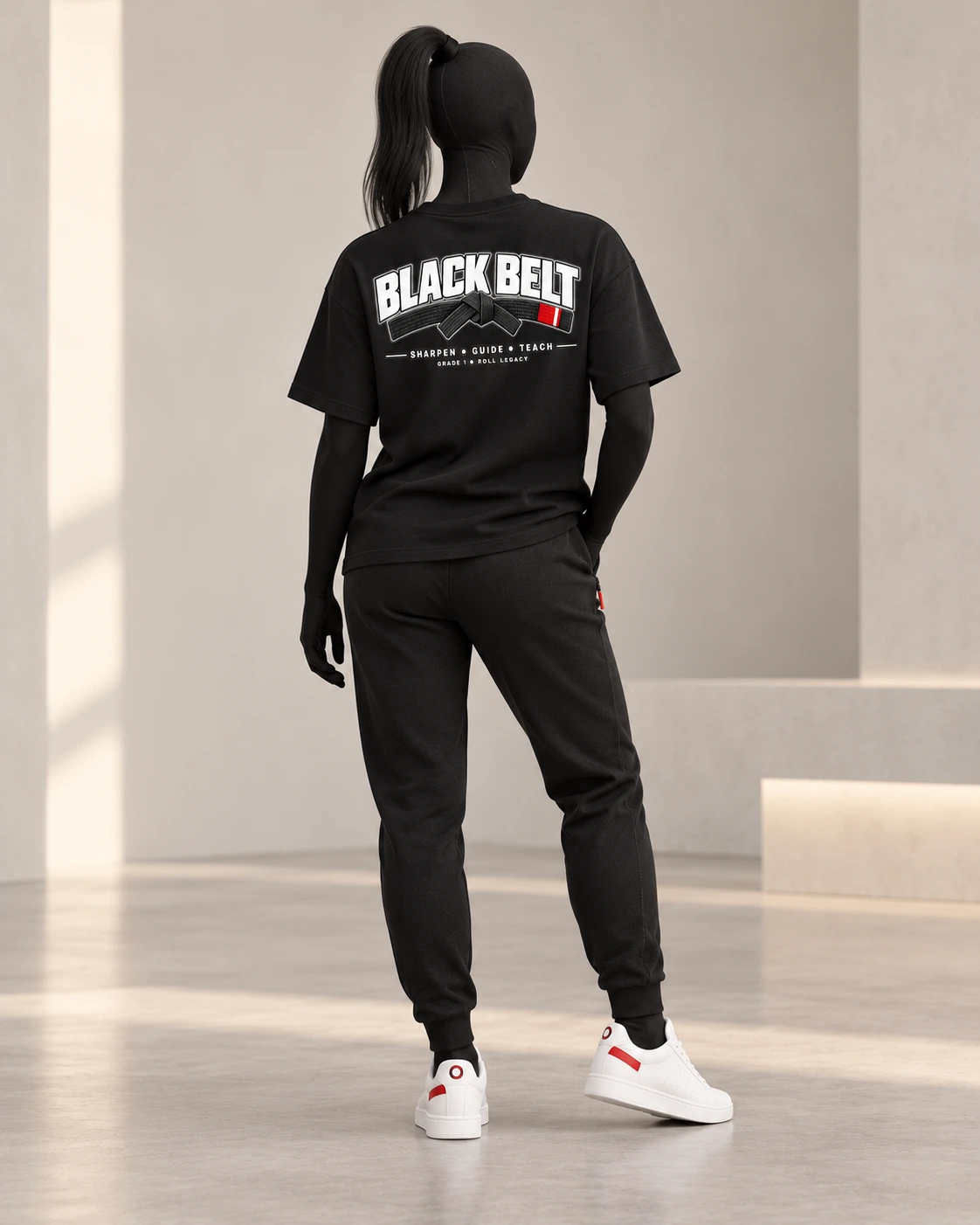 Black Belt · Grade 1 · Roll Legacy · Black · back